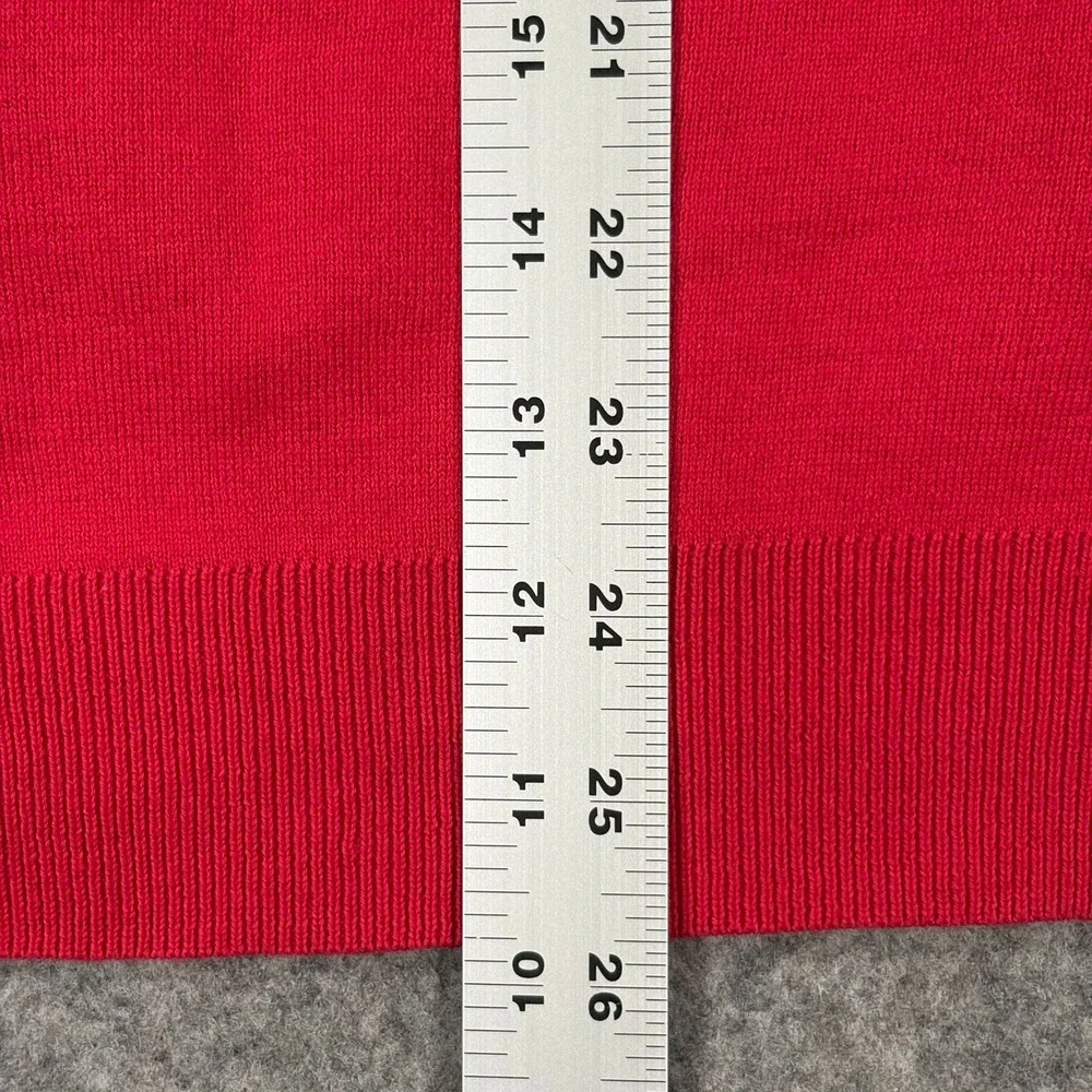 Vintage Polo Ralph Lauren Long Sleeve Polo Shirt‎ Mens M Red Pima Cotton 90s